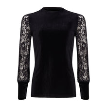 Load image into Gallery viewer, Velvet lace top